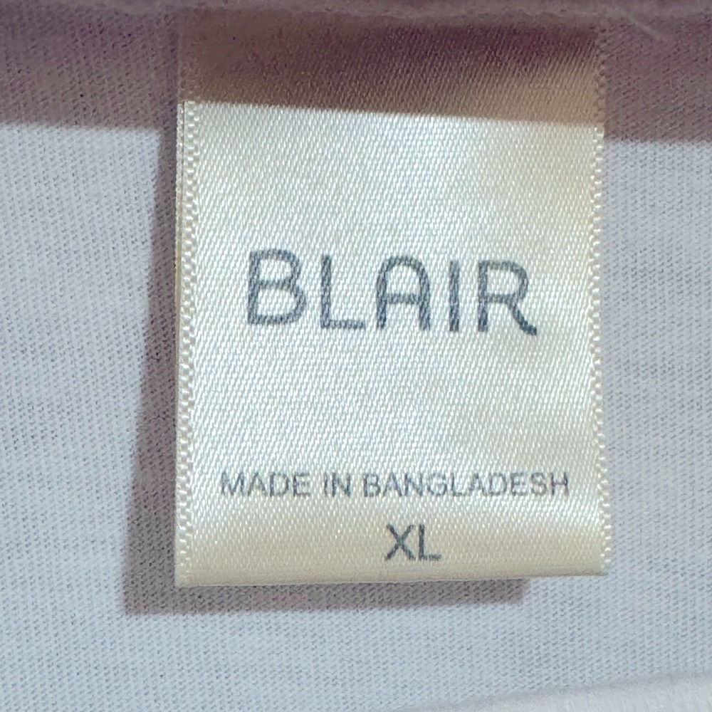 Blair Tunic White with Black Floral Long. Women’s XL. Cotton. - Picture 2 of 4